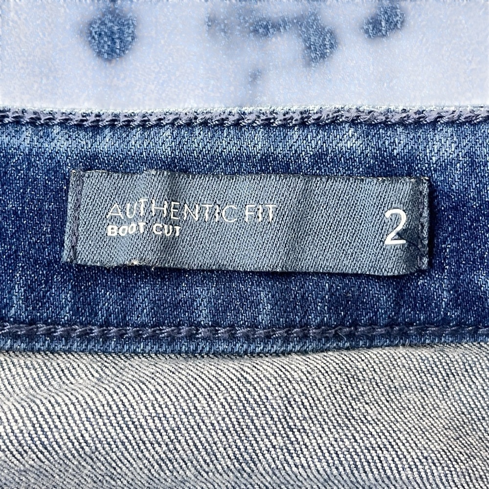 J. Jill Authentic Fit Boot Cut Jeans - Dark Blue Sz 2 - Picture 5 of 9